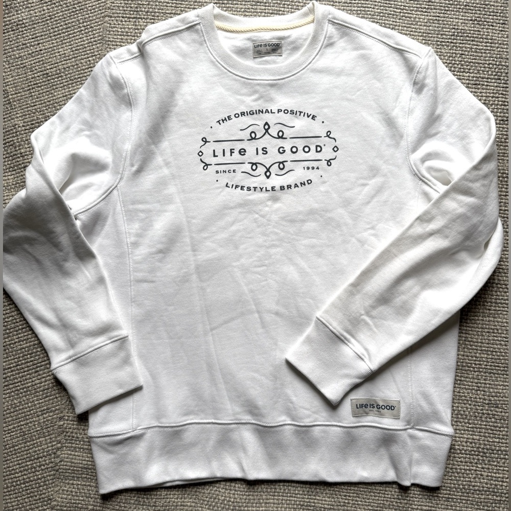 Women's LIG Orignal Positive Lifestyle Simply True Fleece Size L 100% Cotton